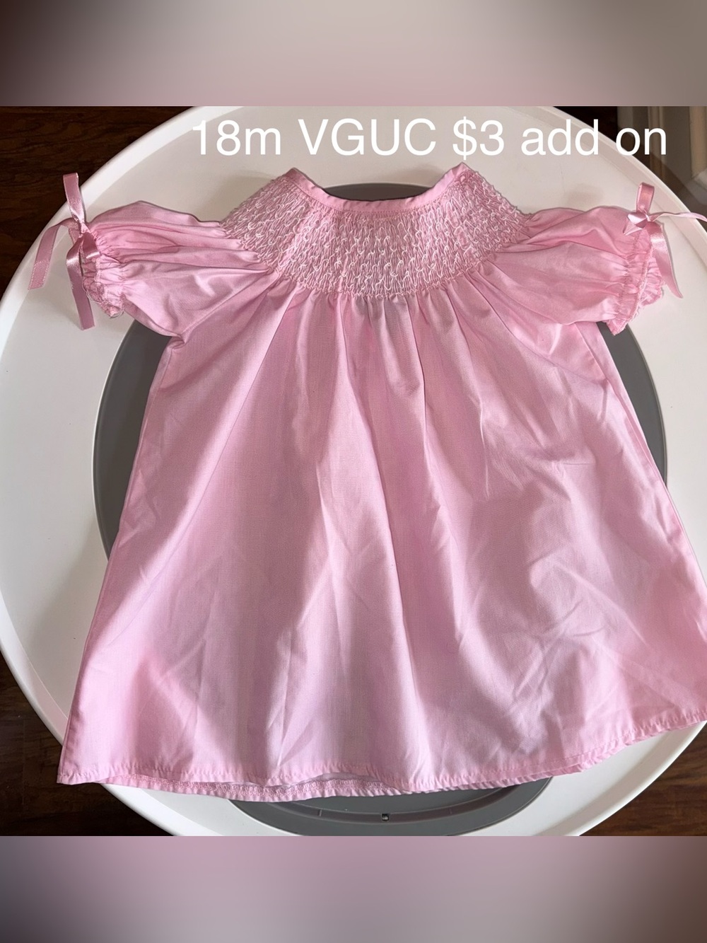 Pink Smocked Baby Dress